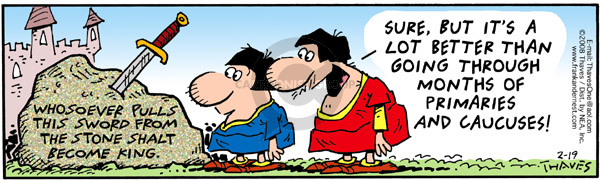 Comic Strip Bob Thaves Tom Thaves  Frank and Ernest 2008-02-19 2008 primary