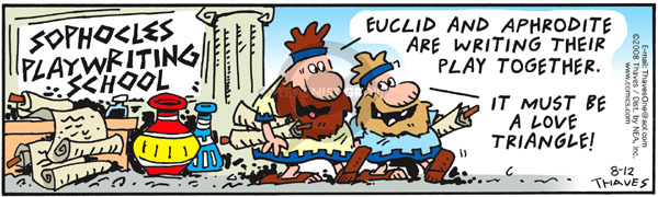 Comic Strip Bob Thaves Tom Thaves  Frank and Ernest 2008-08-12 math