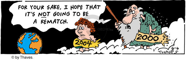 Comic Strip Bob Thaves Tom Thaves  Frank and Ernest 2002-06-06 2000 election