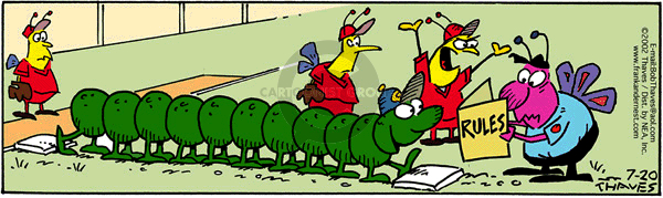 Comic Strip Bob Thaves Tom Thaves  Frank and Ernest 2002-07-20 baseball umpire