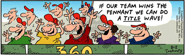 Comic Strip Bob Thaves Tom Thaves  Frank and Ernest 2002-08-02 baseball