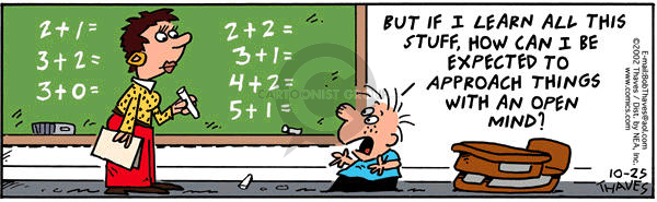 Comic Strip Bob Thaves Tom Thaves  Frank and Ernest 2002-10-25 math