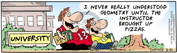 Comic Strip Bob Thaves Tom Thaves  Frank and Ernest 2006-08-25 math