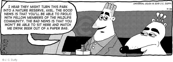 Comic Strip J.C. Duffy  Fusco Brothers 2013-11-26 environment