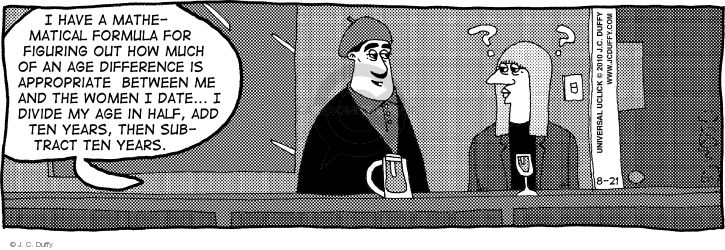 Comic Strip J.C. Duffy  Fusco Brothers 2014-08-23 subtraction