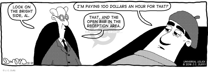 Comic Strip J.C. Duffy  Fusco Brothers 2016-12-21 $100