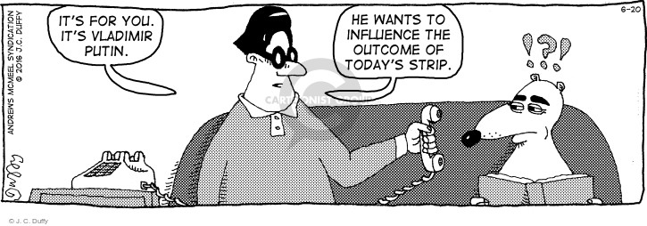 Comic Strip J.C. Duffy  Fusco Brothers 2017-06-20 2016 election