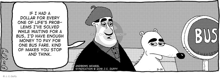 Comic Strip J.C. Duffy  Fusco Brothers 2018-03-31 $1.00