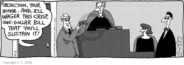 Comic Strip J.C. Duffy  Fusco Brothers 2006-12-11 $1.00