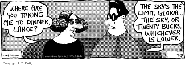 Comic Strip J.C. Duffy  Fusco Brothers 2007-07-30 $20