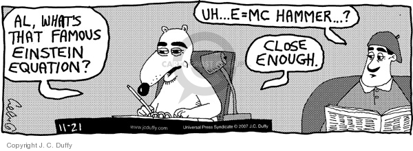 Comic Strip J.C. Duffy  Fusco Brothers 2007-11-21 equation