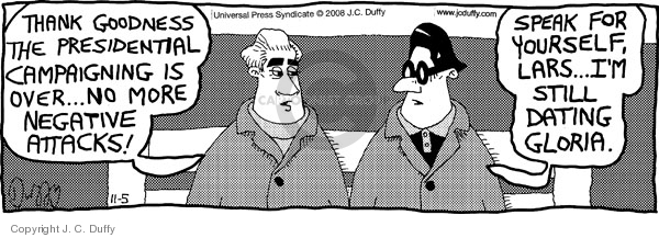 Comic Strip J.C. Duffy  Fusco Brothers 2008-11-05 2008 election