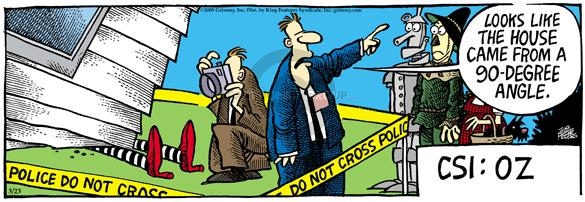 Comic Strip Mike Peters  Mother Goose and Grimm 2005-03-23 90 degree angle