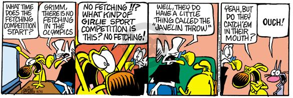 Comic Strip Mike Peters  Mother Goose and Grimm 2004-08-31 2004 Olympics