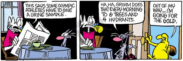 Comic Strip Mike Peters  Mother Goose and Grimm 2004-09-01 2004 Olympics