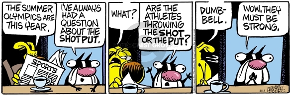 Comic Strip Mike Peters  Mother Goose and Grimm 2008-02-13 2008 Olympics