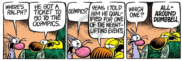 Comic Strip Mike Peters  Mother Goose and Grimm 2008-08-11 2008 Olympics