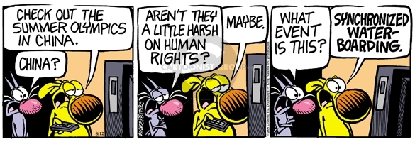 Comic Strip Mike Peters  Mother Goose and Grimm 2008-08-12 2008 Olympics