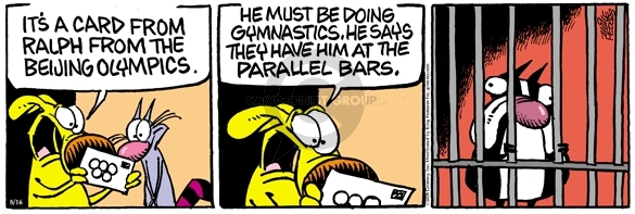 Comic Strip Mike Peters  Mother Goose and Grimm 2008-08-16 2008 Olympics
