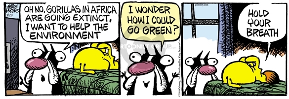 Comic Strip Mike Peters  Mother Goose and Grimm 2009-03-20 environment