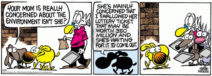 Comic Strip Mike Peters  Mother Goose and Grimm 2012-03-29 environment
