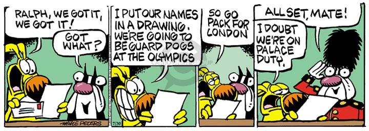Comic Strip Mike Peters  Mother Goose and Grimm 2012-07-30 2012 Olympics