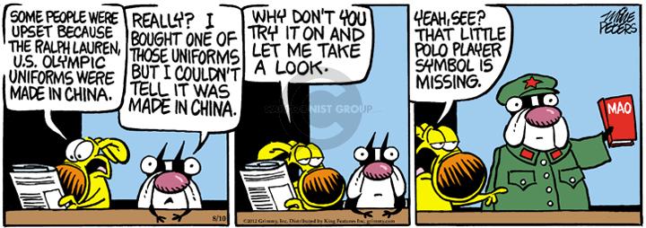 Comic Strip Mike Peters  Mother Goose and Grimm 2012-08-10 2012 Olympics