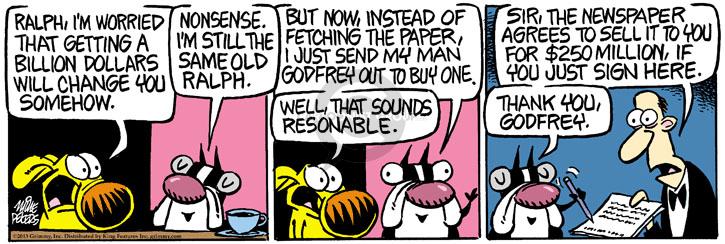 Comic Strip Mike Peters  Mother Goose and Grimm 2013-11-06 $250