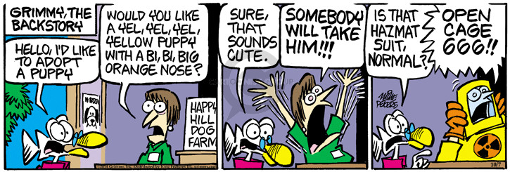 Comic Strip Mike Peters  Mother Goose and Grimm 2014-10-07 666