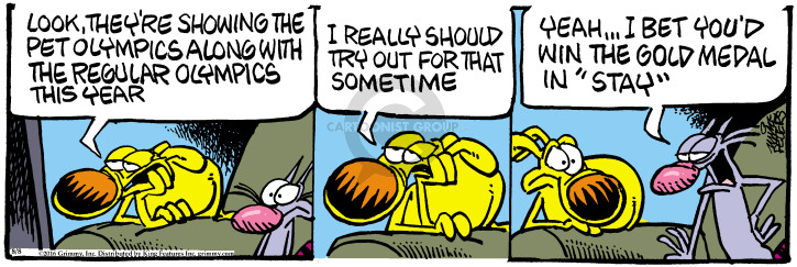 Comic Strip Mike Peters  Mother Goose and Grimm 2016-08-08 2016 Olympics