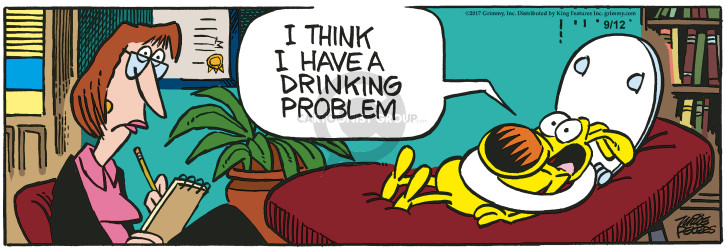 I think I have a drinking problem.
