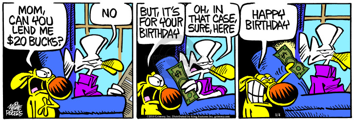 Comic Strip Mike Peters  Mother Goose and Grimm 2018-01-04 $20