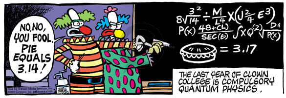 Comic Strip Mike Peters  Mother Goose and Grimm 2002-08-16 math