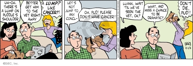 Comic Strip Greg Evans  Luann 2008-12-23 'til