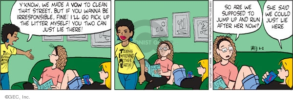 Comic Strip Greg Evans  Luann 2009-06-02 environment