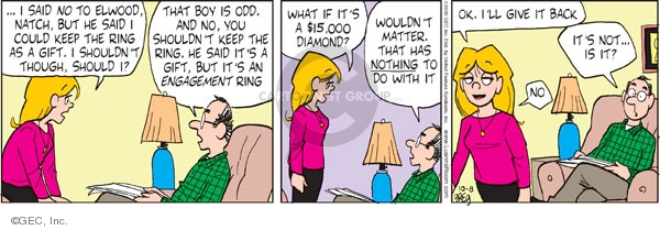 Comic Strip Greg Evans  Luann 2009-10-08 $15