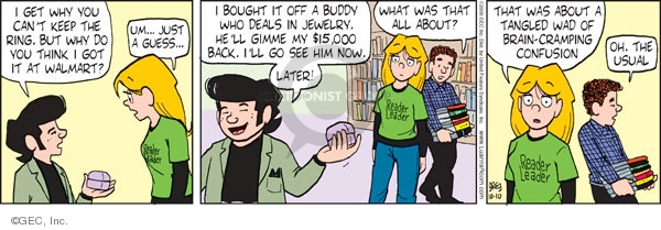 Comic Strip Greg Evans  Luann 2009-10-10 $15