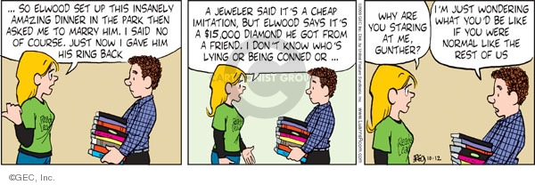 Comic Strip Greg Evans  Luann 2009-10-12 $15