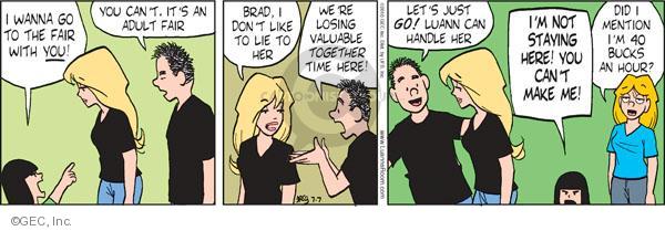 Comic Strip Greg Evans  Luann 2010-07-07 behavior