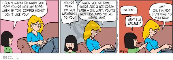 Comic Strip Greg Evans  Luann 2010-07-09 behavior