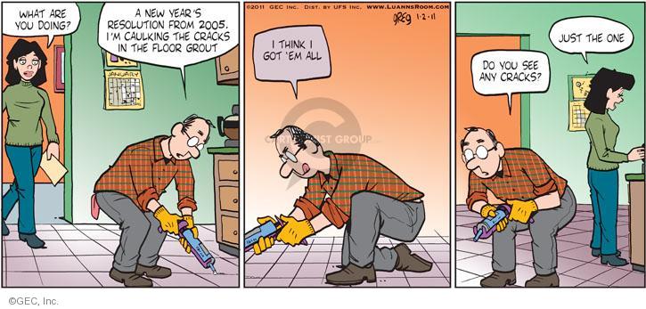 Comic Strip Greg Evans  Luann 2011-01-02 2005