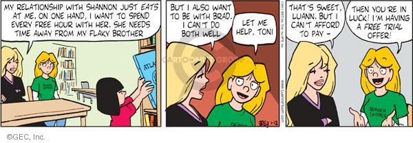 Comic Strip Greg Evans  Luann 2011-01-12 considerate