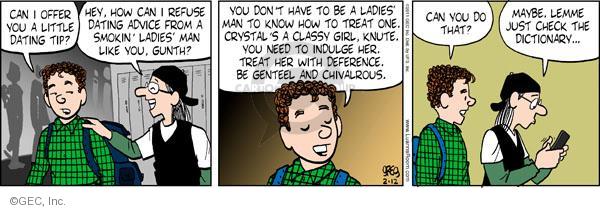 Comic Strip Greg Evans  Luann 2011-02-12 considerate