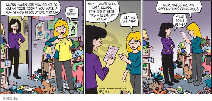 Comic Strip Greg Evans  Luann 2011-04-03 2003