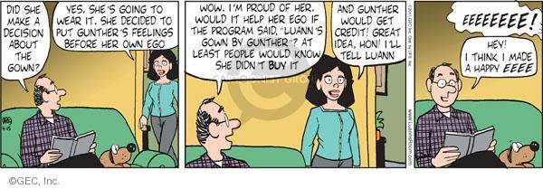 Comic Strip Greg Evans  Luann 2011-04-15 kindness