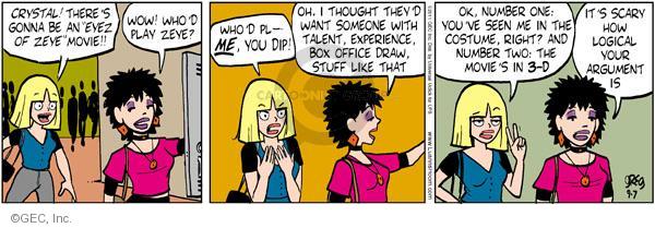 Comic Strip Greg Evans  Luann 2011-09-07 3-D movie