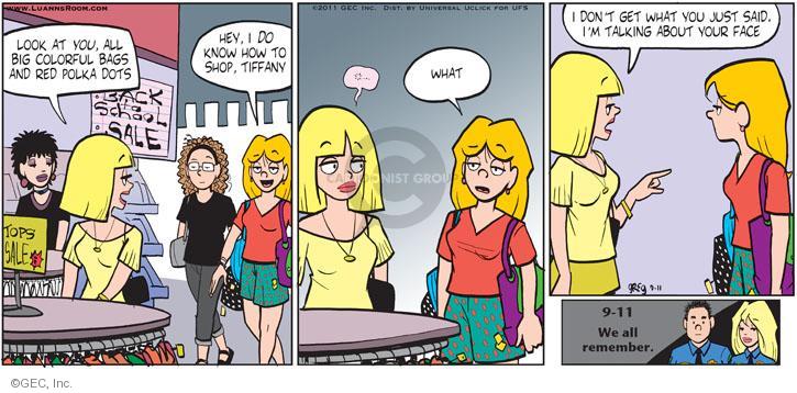 Comic Strip Greg Evans  Luann 2011-09-11 9-11-01