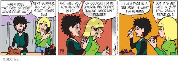 Comic Strip Greg Evans  Luann 2012-01-13 3-D movie