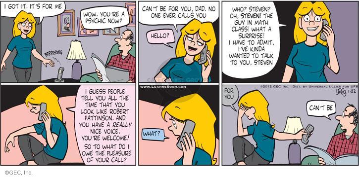 Comic Strip Greg Evans  Luann 2012-01-22 math