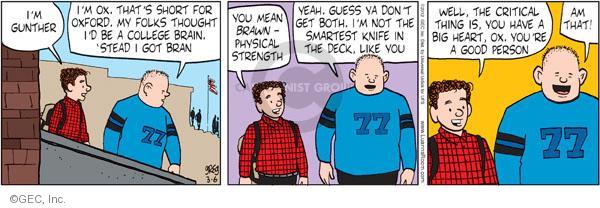 Comic Strip Greg Evans  Luann 2012-03-06 kindness